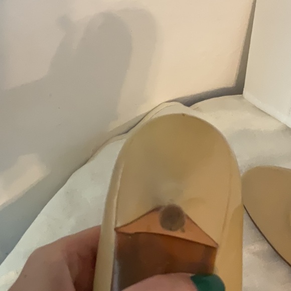 Coach Salma Soft Patent Leather Heels, Size 8B, Tan/Beige - Picture 9 of 13